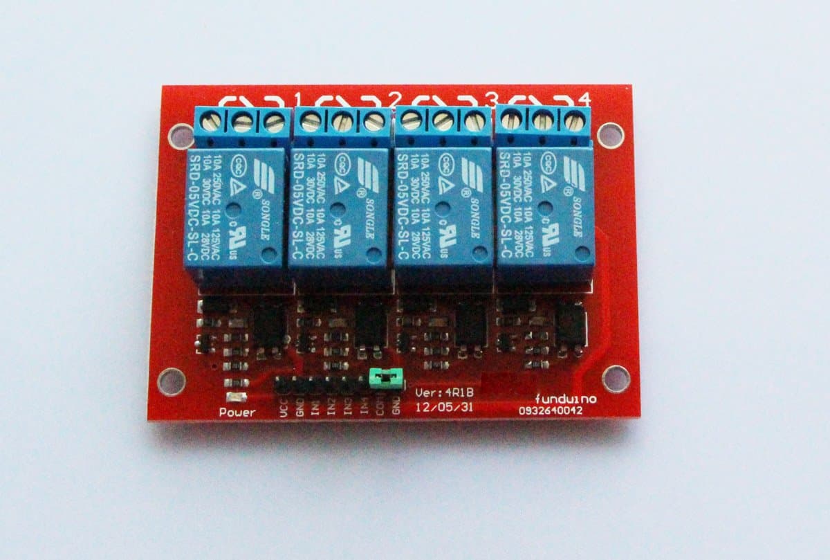 4 Channel 5V Relay Shield Module for Arduino UNO 2560 1280 ARM PIC AVR STM32 Raspberry Pi (4 Channel)