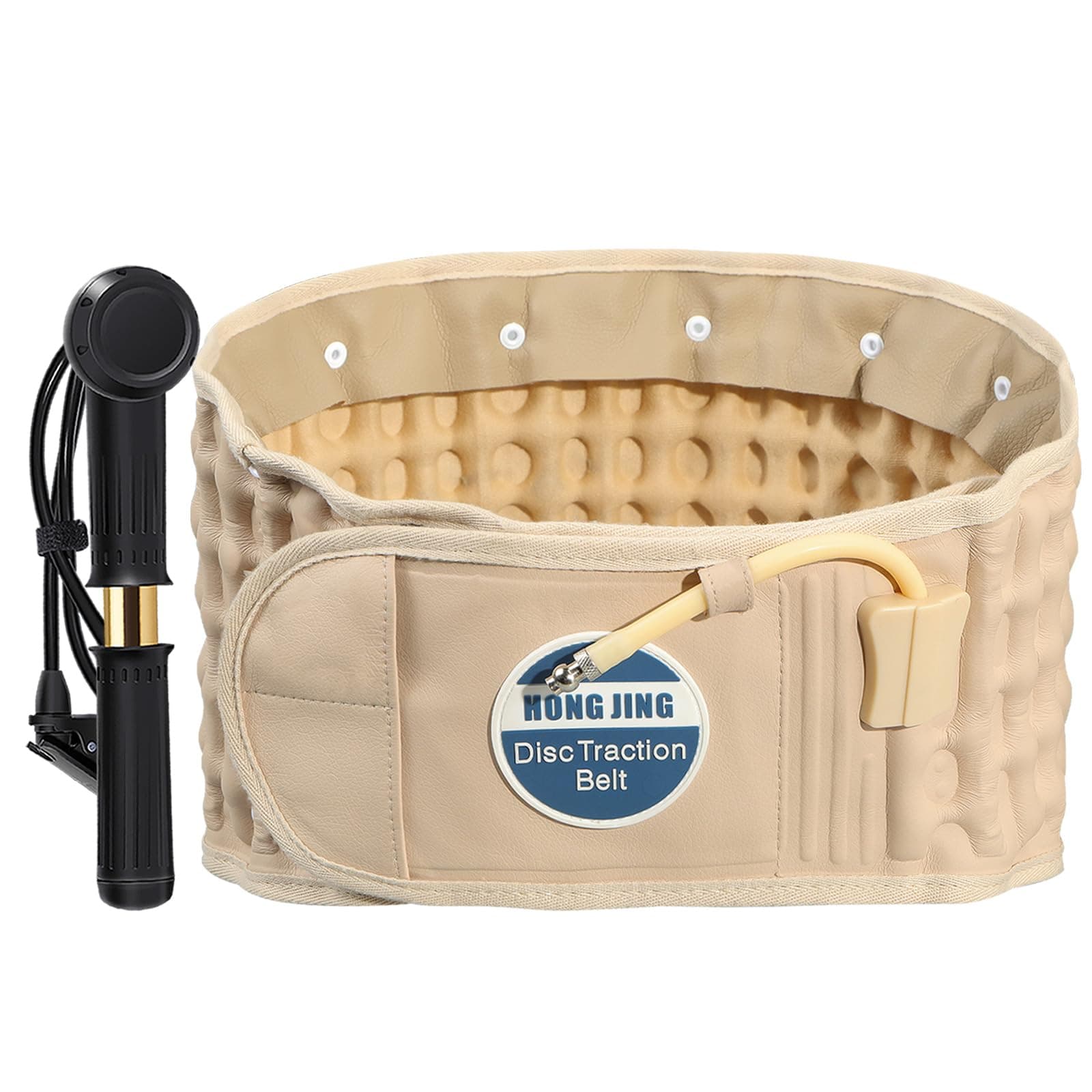 Decompression Back Belt Lumbar Support Inflatable for Back Pain Relief - Lower Back Traction Device Spine Decompressor, One Size Fits 29-49 Waist