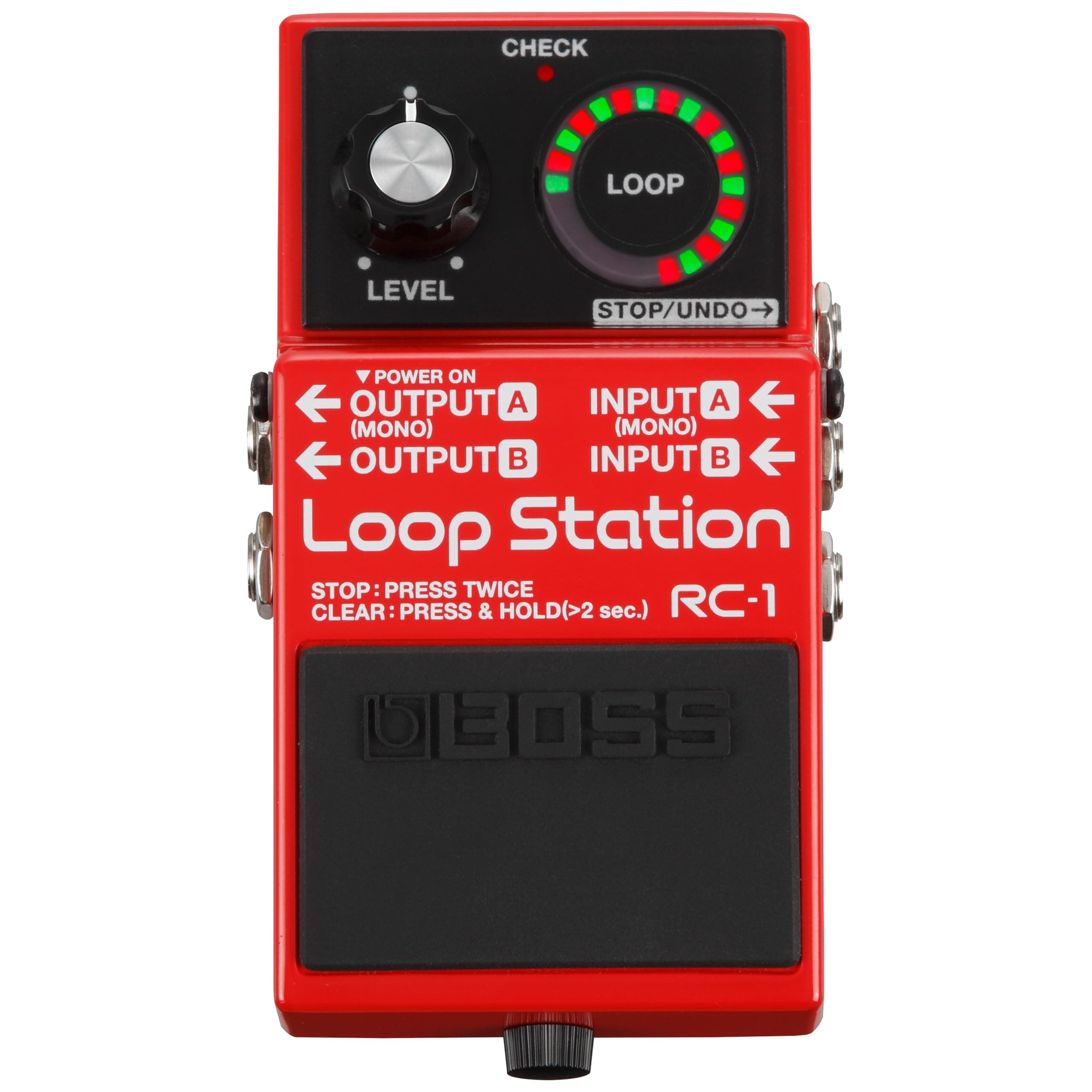 RC-1 Loop Station Pedal | Industry Standard Simple Looper for Guitar, Bass, Keyboards & More | 24-Segment LED Indicator | 12 Minutes of Record Time | Record, Playback, Overdub, Undo & Redo Loops
