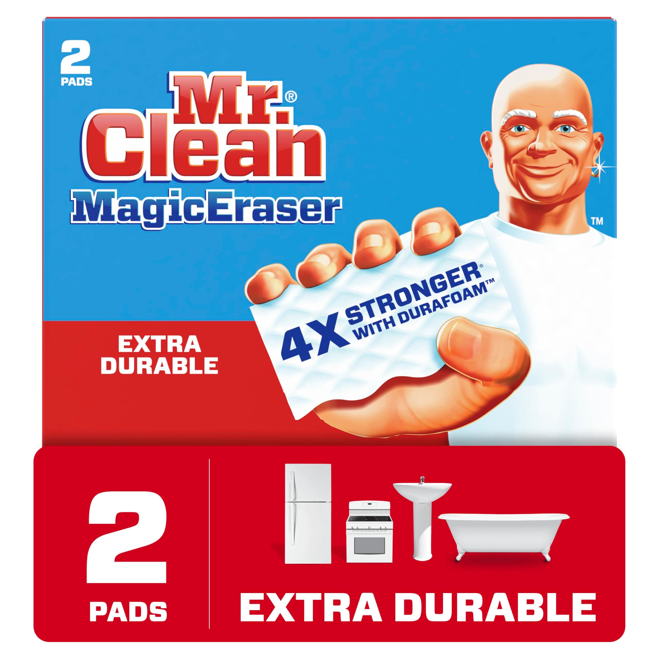 Magic Eraser, Extra Power, 2 Ct