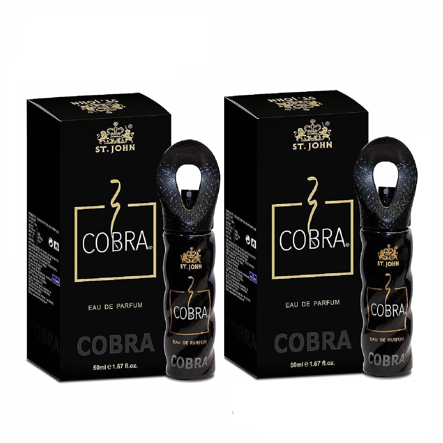 ST. JOHN COBRA Men Perfume Long Lasting | Eau De Parfum For Men (50Ml- Pack Of 2)