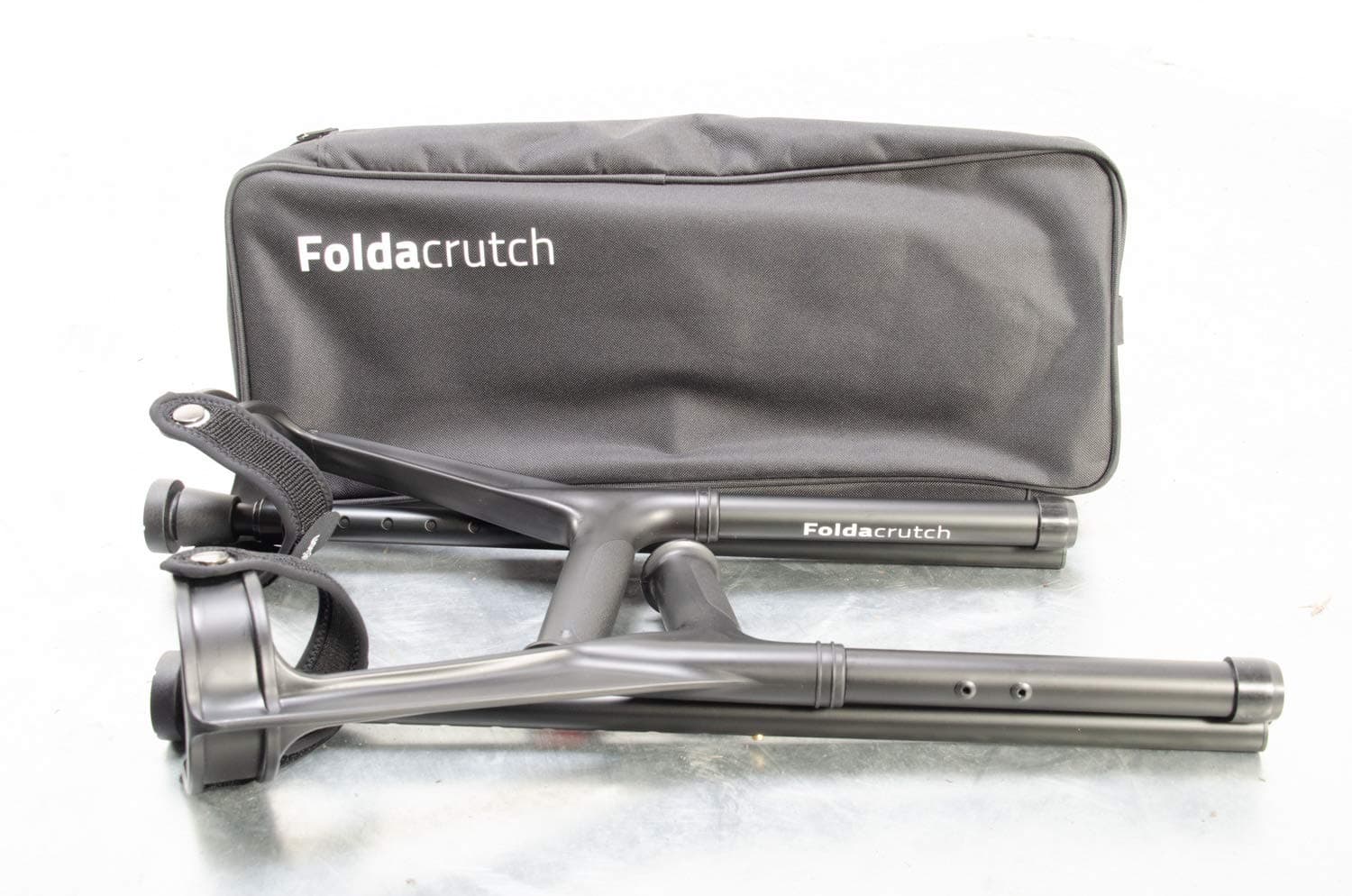 Foldacrutch Black Lightweight Folding Crutches