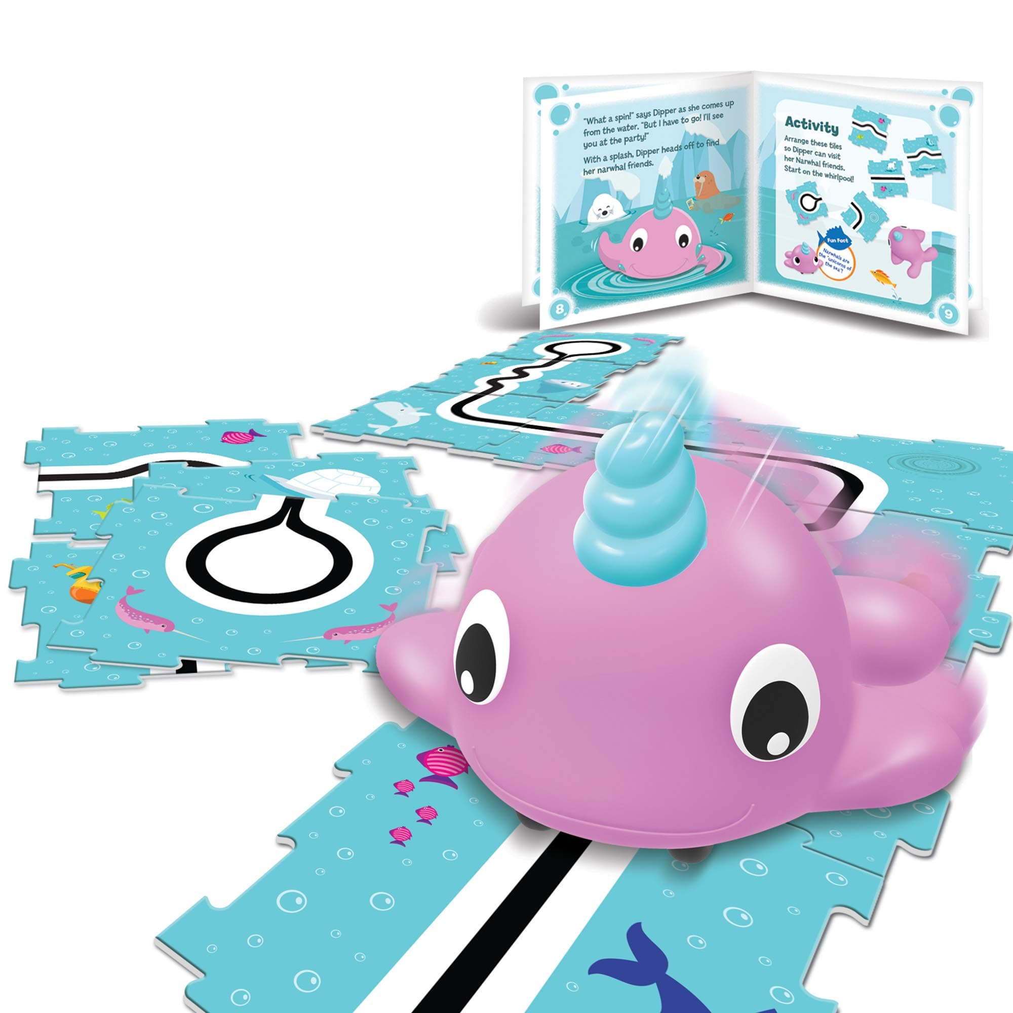 Coding Critters Go-Pets Reindeer - Narwhal Dipper, Mint, Programming Toy for Preschoolers, Interactive Pet, Age 4+