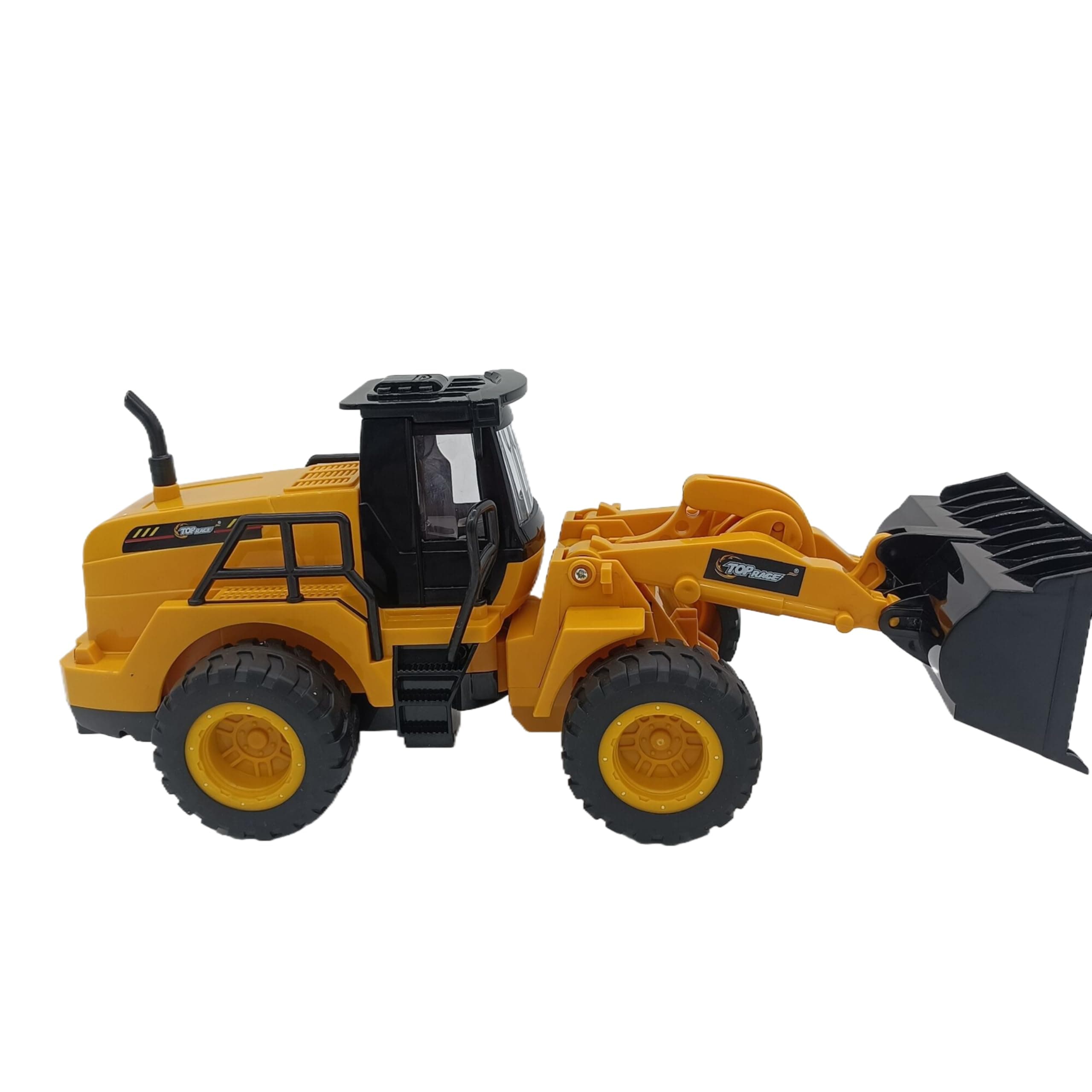 Top Race Remote Control Front Loader - Fully Functional 5-Channel RC Construction Toy Excavator Truck for Kids Ages 5 and Up TR-113S