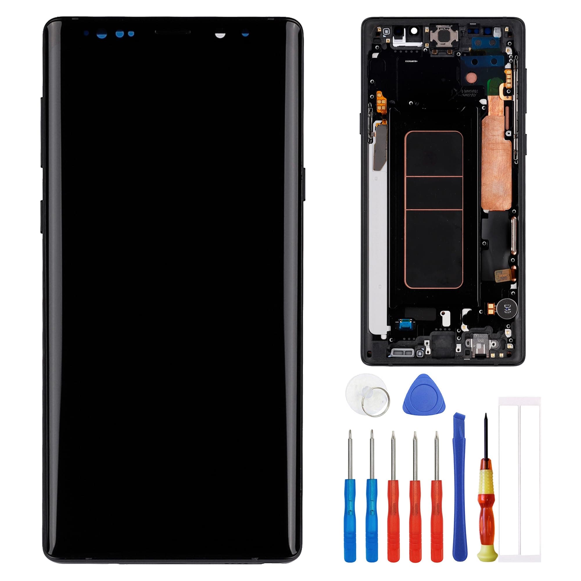 TFT Digital Display Compatible with Samsung Galaxy Note 9 SM-N960F SM-N9600 6.4" LCD Display Touch Screen Assembly with Tools Fingerprint not Supported（with Frame）