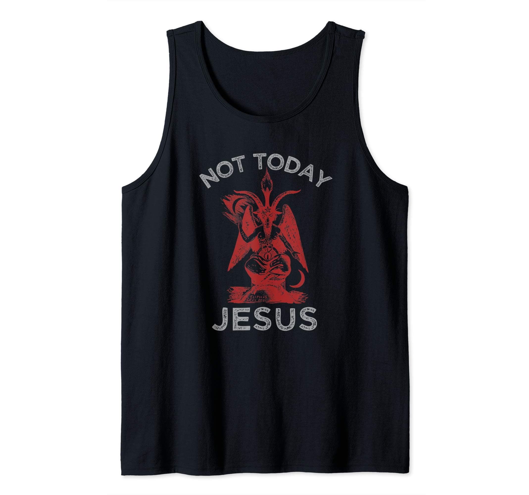 Baphomet Sigil Black Goth Emo Funny Meme TeeFunny Satan Meme Not Today Jesus Hail Satan Vintage Band Tee Tank TopOEKO-TEX STANDARD 100