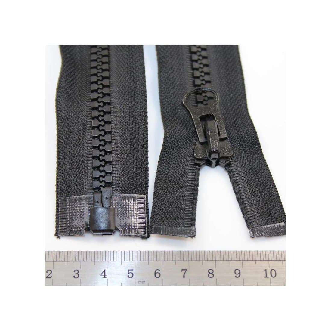 Black 18" - 40" INCH Chunky Zip No.8 Open END ZIPS Heavy Duty Zipper *Free UK Postage* (32 Inch)