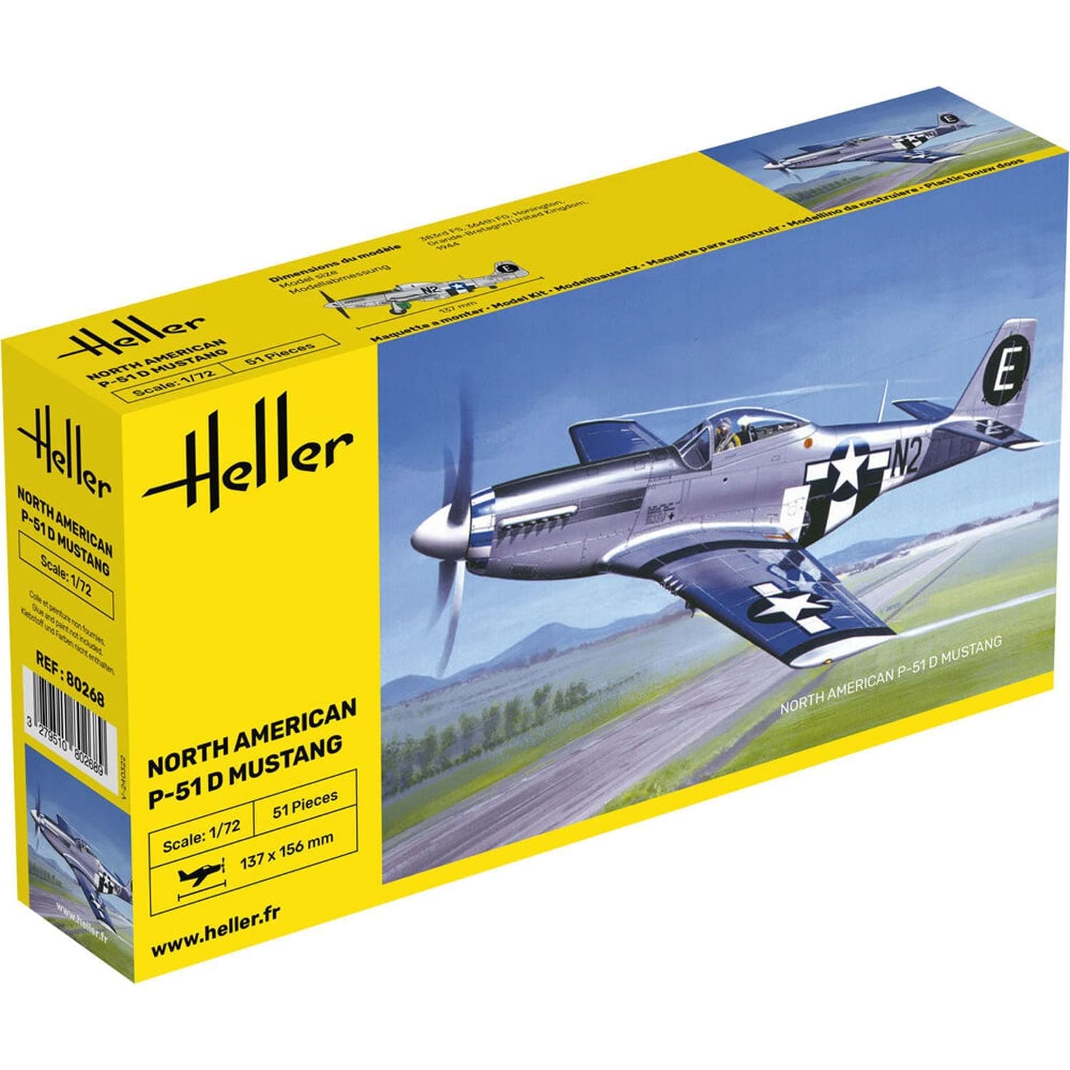 HEL80268 1:72-P-51 Mustang