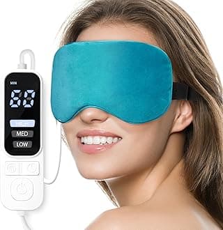 Ezona Heated Eye Mask, Warm Compress Mask For Dry Eyes, Usb Electric Heating Pad With Temperature & Timer Control, Eyes Blepharitis Sinus Migraine Stye Mgd Puffiness