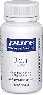 Biotin 8 mg - B Vitamin Supplement to Aid Stress Relief, Hair, Skin & Nail Strengthening, Metabolism, Carbohydrate Support & Nervous System* - with Premium Biotin - 60 Capsules