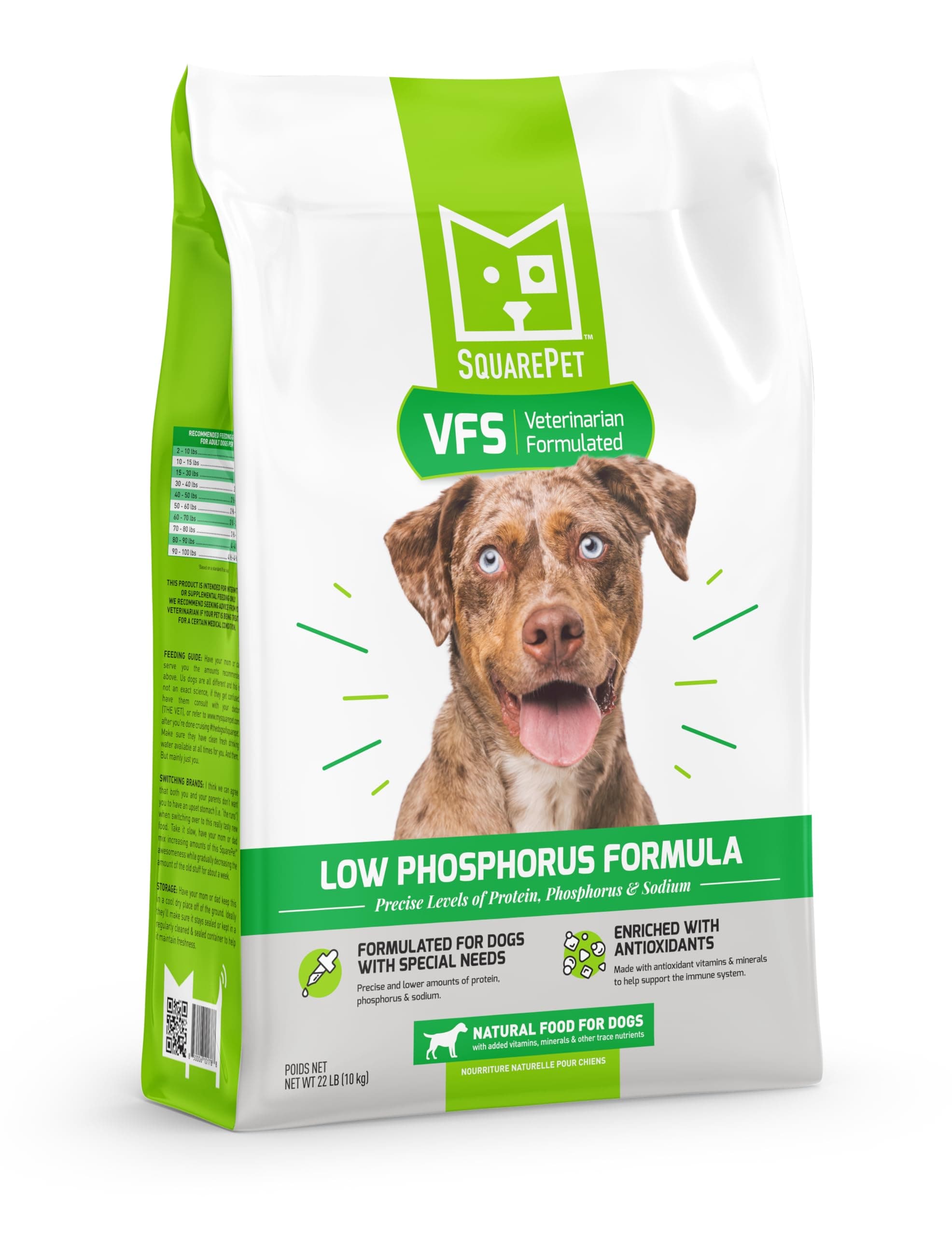 VFS Canine Low Phosphorus Formula, Low Protein, Low Sodium, Made with Cage Free Turkey and Whole Eggs 4.4 lbs