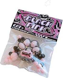 Moufhia1 Pcs Taba Squishy Kit Kawaii Cat Paw Squishy Fidget Toy, Cute Cat Squishy's Sensory Toys, Pinch Family Squishy Toys, Stress Relief for Party Favors, Cat Mochi Squishy for Adults (Black Pink)