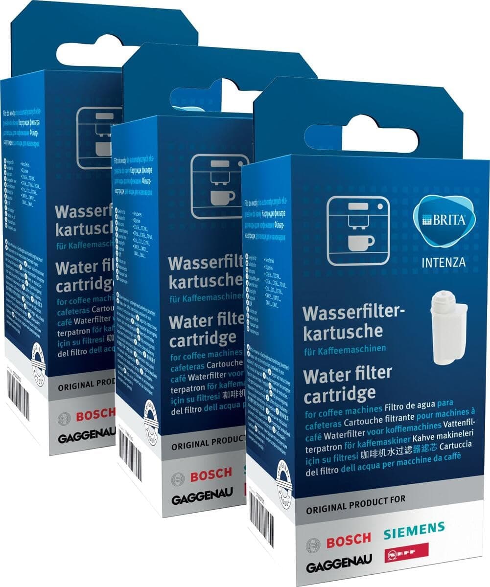 Bosch Brita Intenza 17000705 - Pack of 3 - Water Filter Replacement for Fully Automated Coffee Machine Series TCZ7003 / TZ70003 TCA 7 / TCC 7 / TES 70