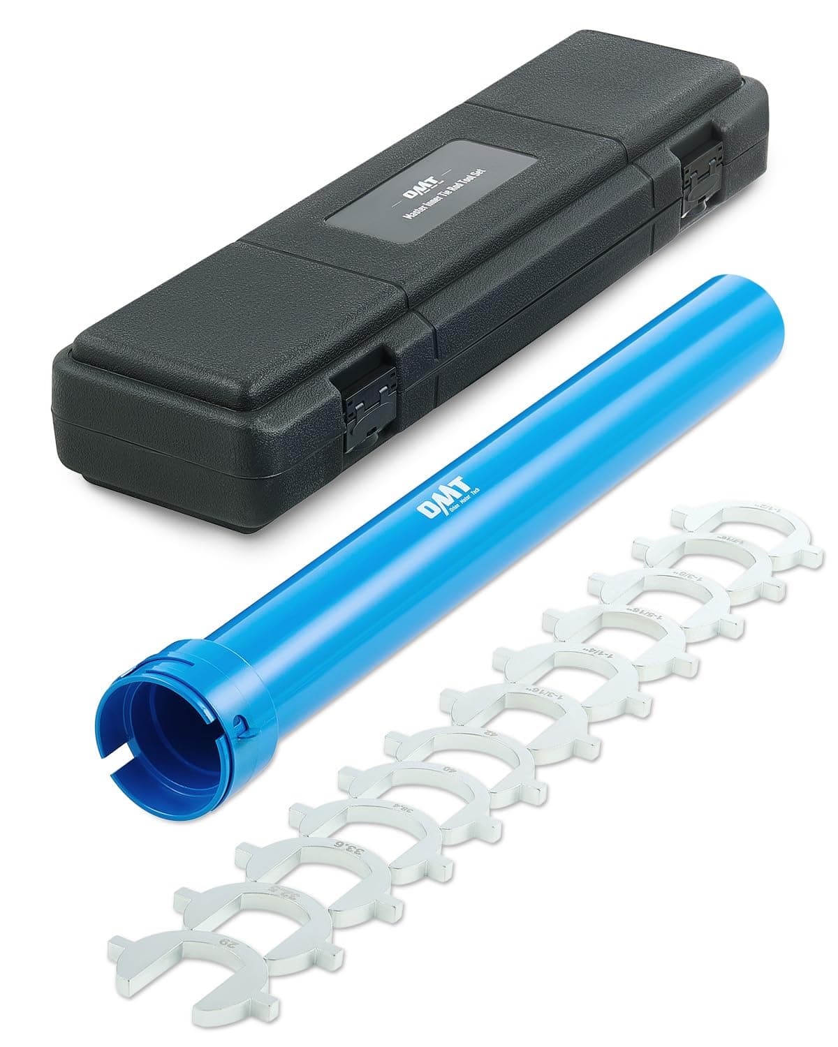 Orion Motor Tech Inner Tie Rod Removal Tool Kit - Master Inner Rod Tool Set with 12 Crowfoot Adapters and 1/2 Inch Drive Tube