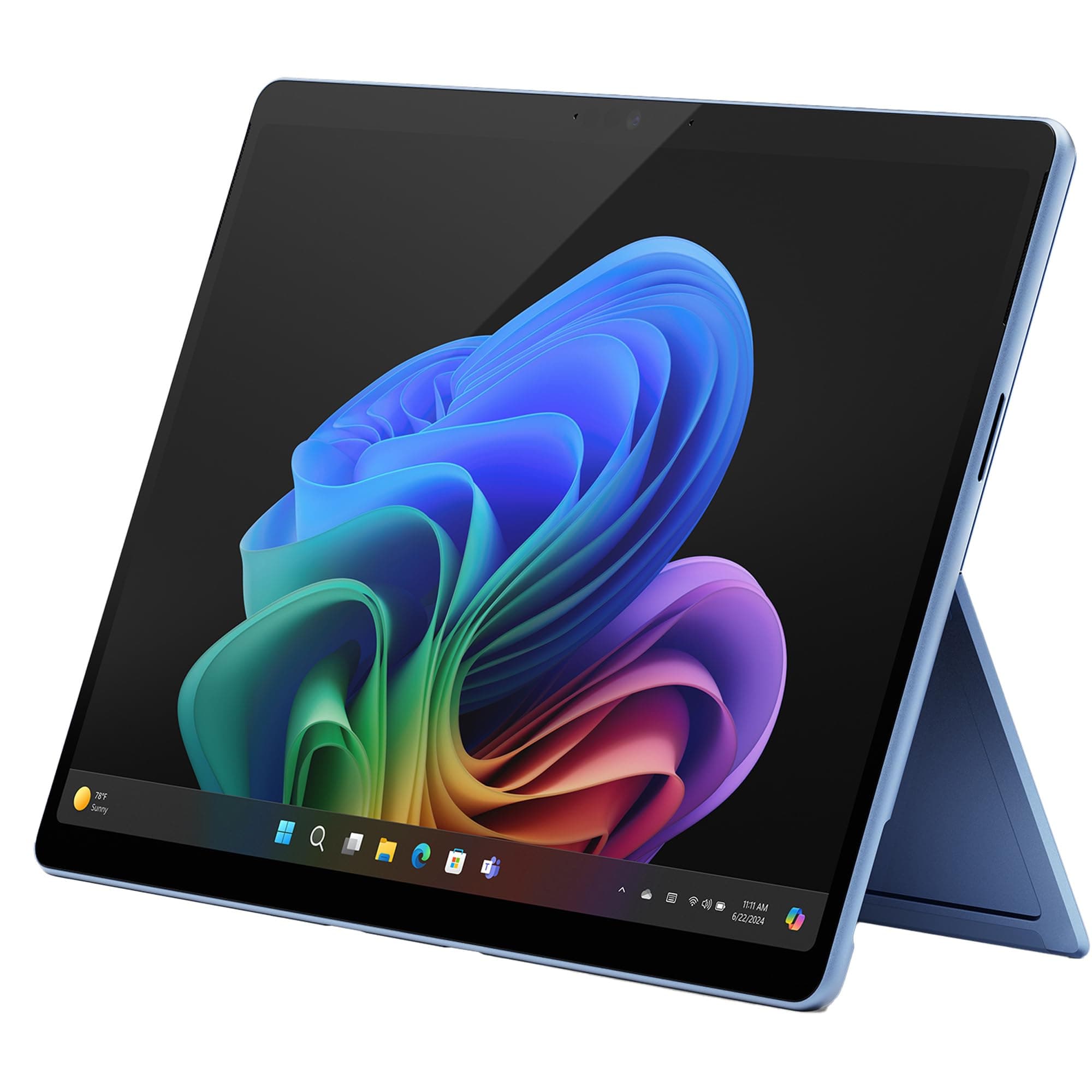 - Surface Pro 2-in-1 Laptop/Tablet (2024), Windows 11 Copilot+ PC, 13" Touchscreen OLED Display, Snapdragon X Elite (12 Core), 16GB RAM, 1TB Storage, Sapphire