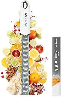 Microplane 46301 Premium Made in USA Zester Grater, citrus and grating, White