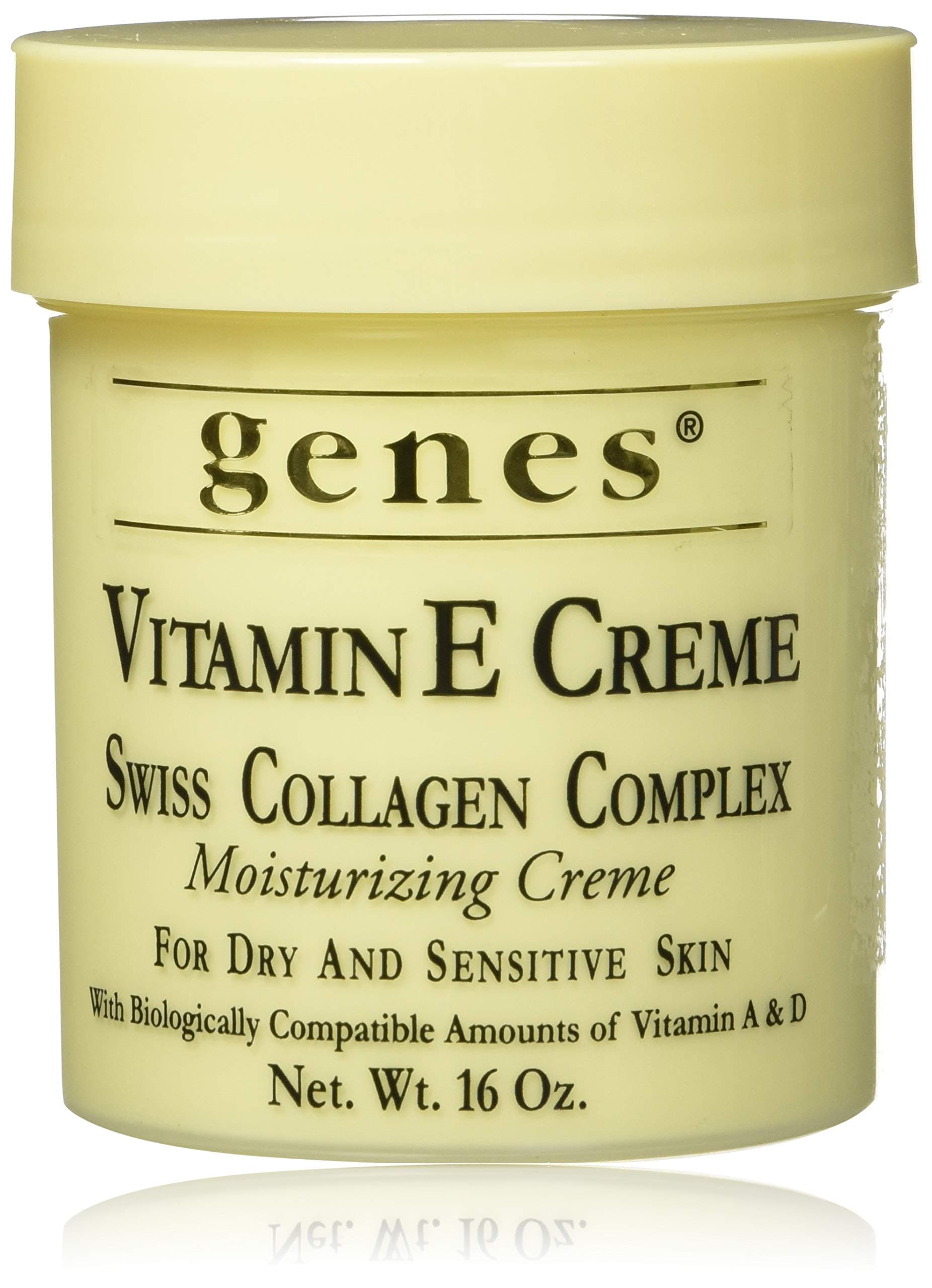 Vitamin E Creme Swiss Collagen Complex Moisturizing Creme for Dry and Sensitive Skin 16 oz