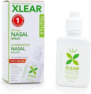 Xlear Natural Saline Nasal Spray with Xylitol, Nose Moisturizer for Kids and Adults, 0.75 fl oz (Pack of 12)