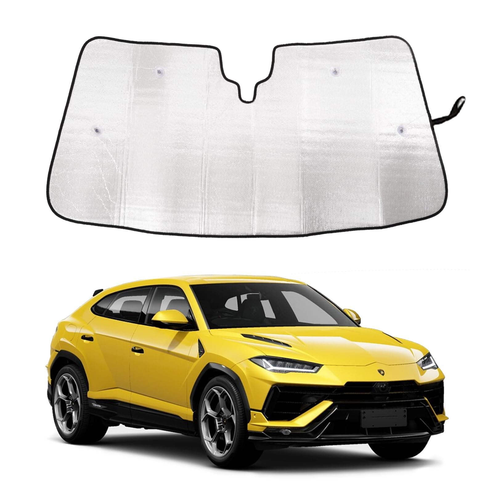 Front Windshield Sunshade for Lamborghini Urus 2018-2023, Front Window Sun Shade, Foldable Reflective Sun Visor, Screen Shield Cover Blocker UV Protector HeatShield