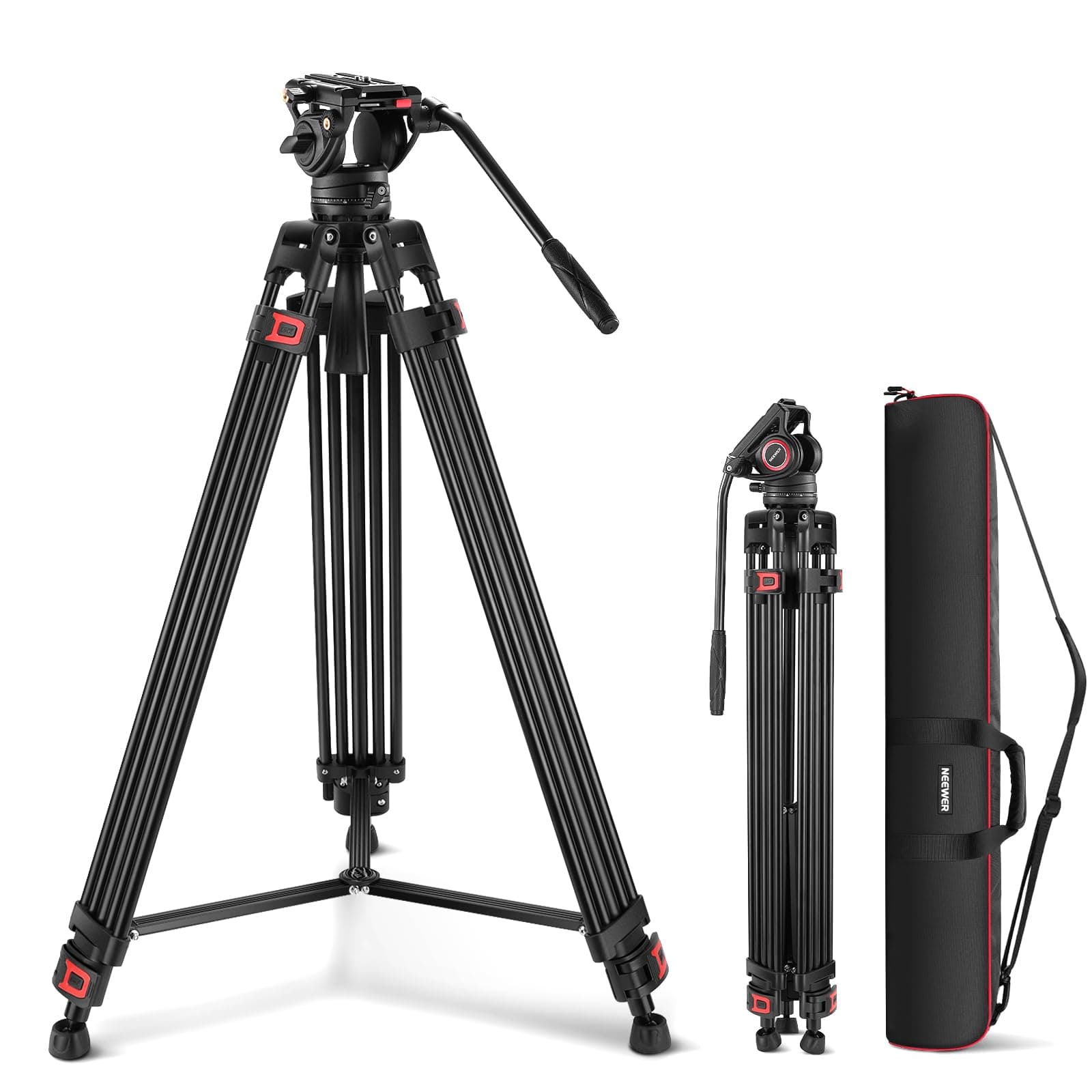74" Pro Video Tripod with Fluid Head