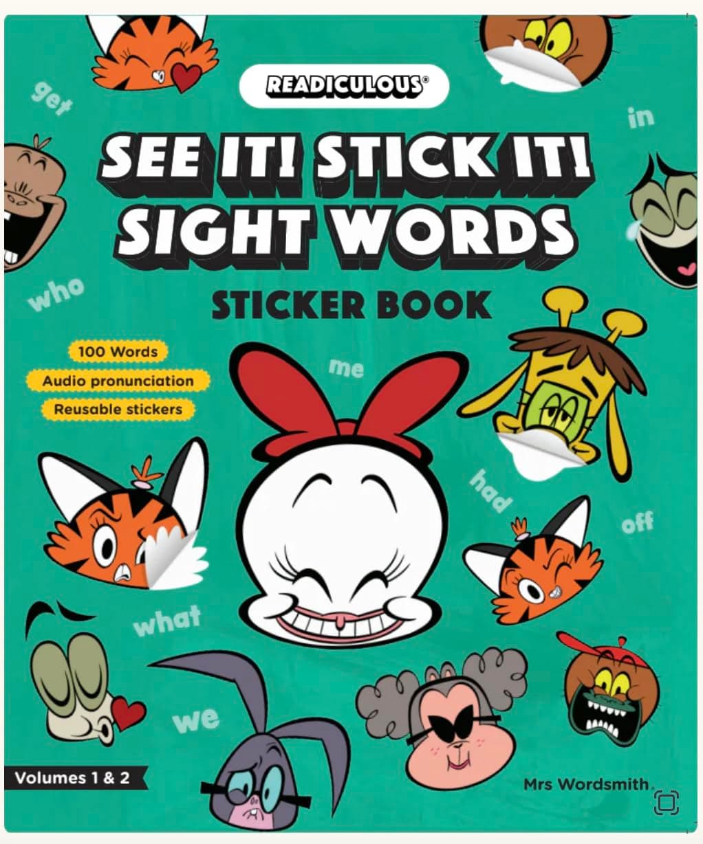 SEE IT STICK IT SIGHT WORDS VOL 1 2 (MRS WORDSMITH VERSION 2)
