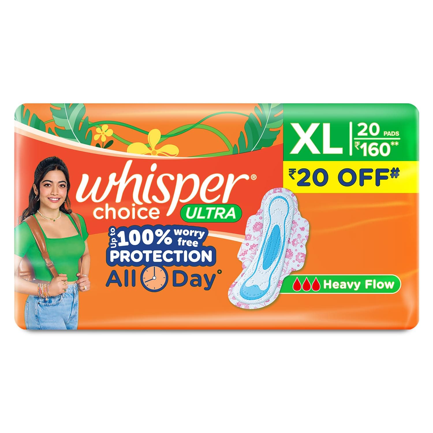 Whisper Choice 女性用生理用ナプキン XL 20枚