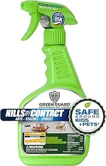 Green Guard Pest Control Spray - Indoor & Outdoor Killer of Ants, Roaches, Spiders & Other Crawling Insects, Safe Around Children & Pets, Plant-Based, Pleasant Scent (Citro Force, 16oz)