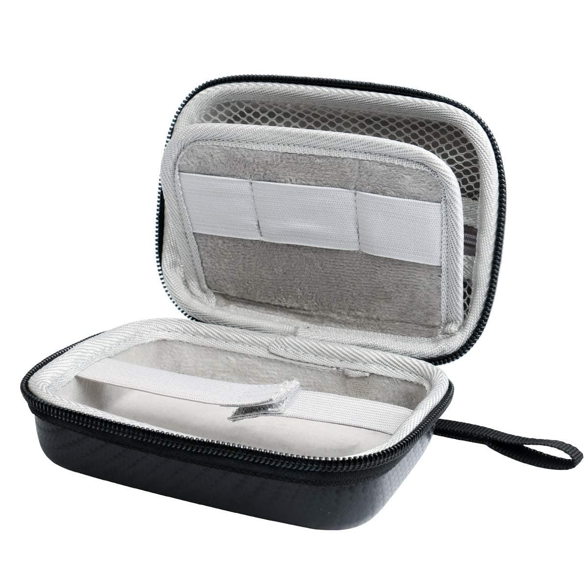 Jiusion Hard Case for Carson MicroBrite Plus Pocket Microscope (MM-300 or MM-300MU) and MicroFlip (MP-250 or MP-250MU) Travel Storage Carrying Include Carabiner and Strap