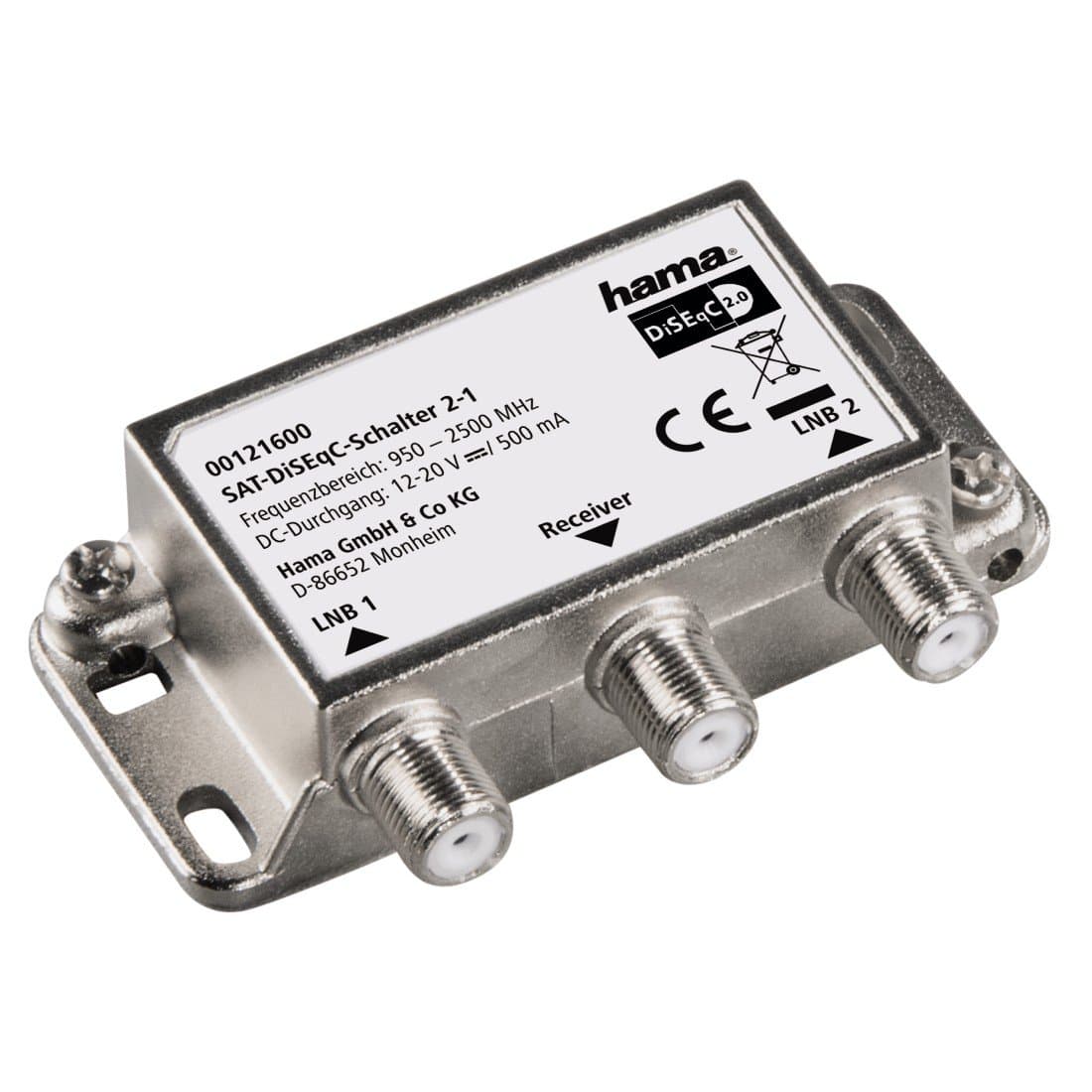 Hama 0121600 2–1 Satellite DiSEqC Switch