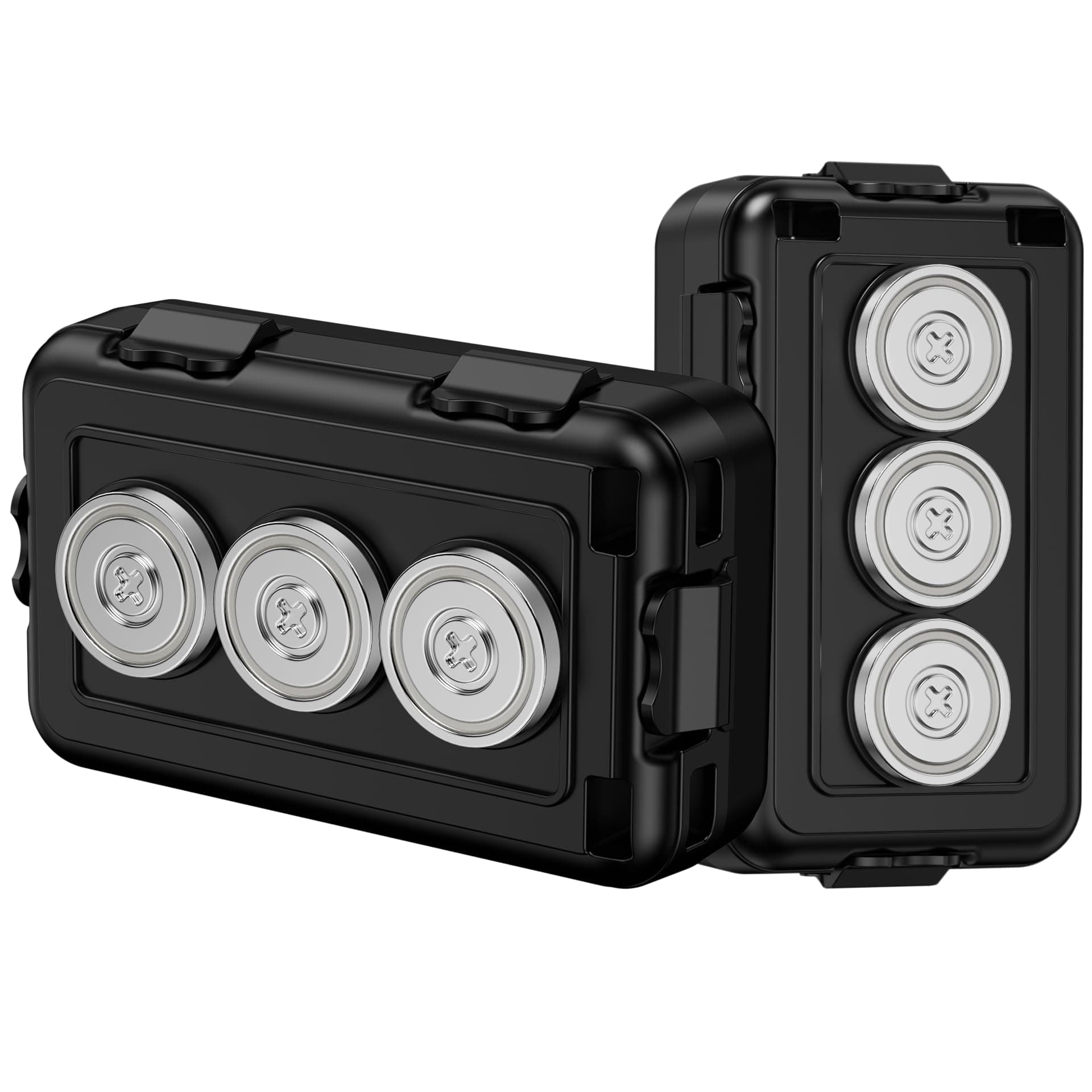 (Upgraded)2PCS Magnetic Key Holder Under car,Hide A Key Under Car,Magnetic Keychain,Magnetic Key Box,Key Holder Magnetic,Waterproof Magnetic Key Hider Outdoor