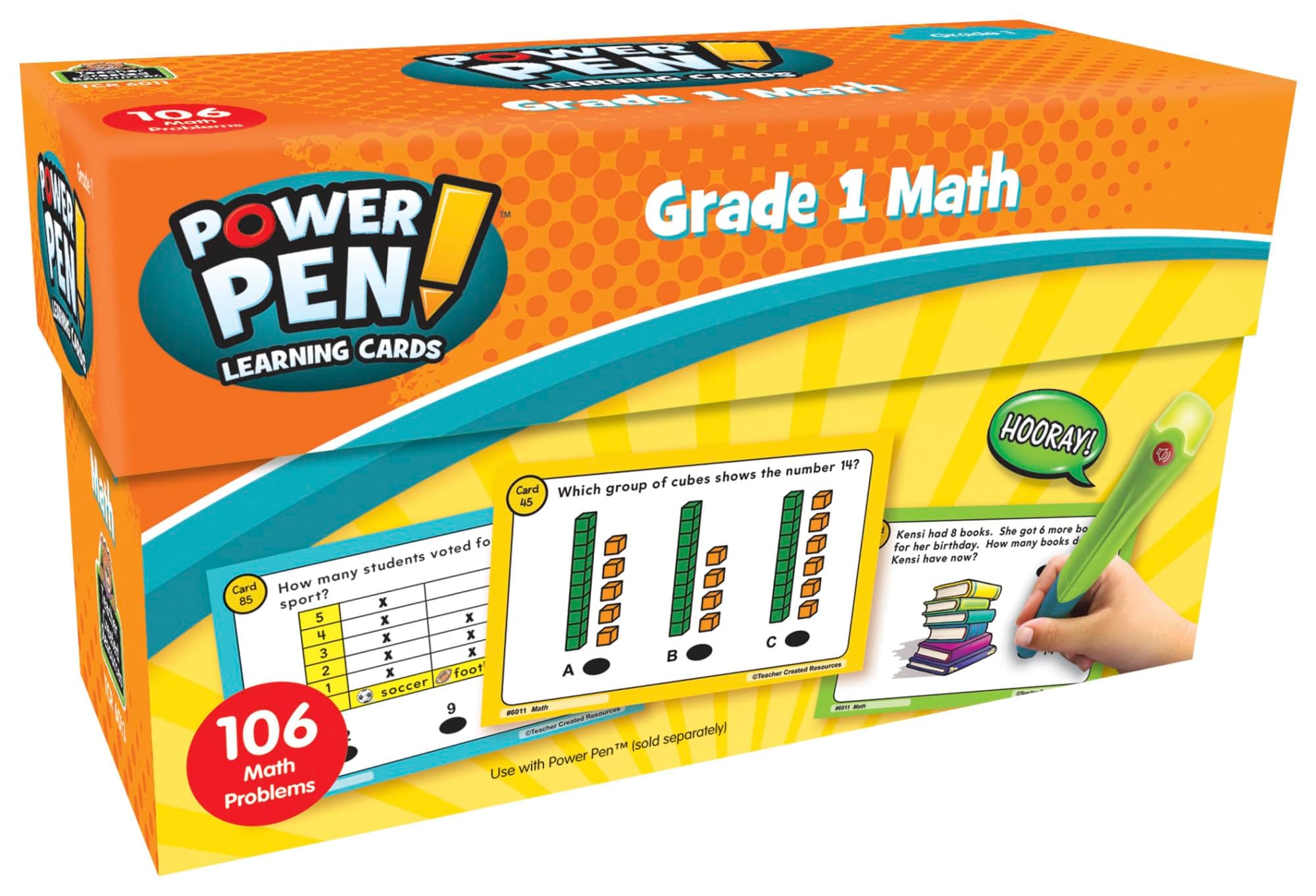 Teacher Created Resources Power Pen Learning Cards: Math Grade 1 (TCR6011)