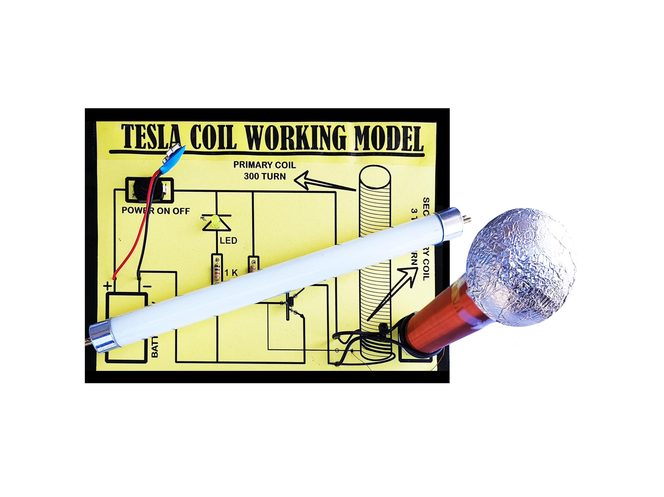 Tesla Coil Working Science Project | Working Model of Tesla Coil