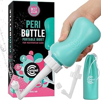 Peri Bottle for Postpartum Perineal Care- Baby Travel Bathing kit, Cleansing for Mom After Birth- Travel Size Cleanser-Portable Bidet for Birth Tears, Hemorrhoids, Pain- (Tiffany Blue)