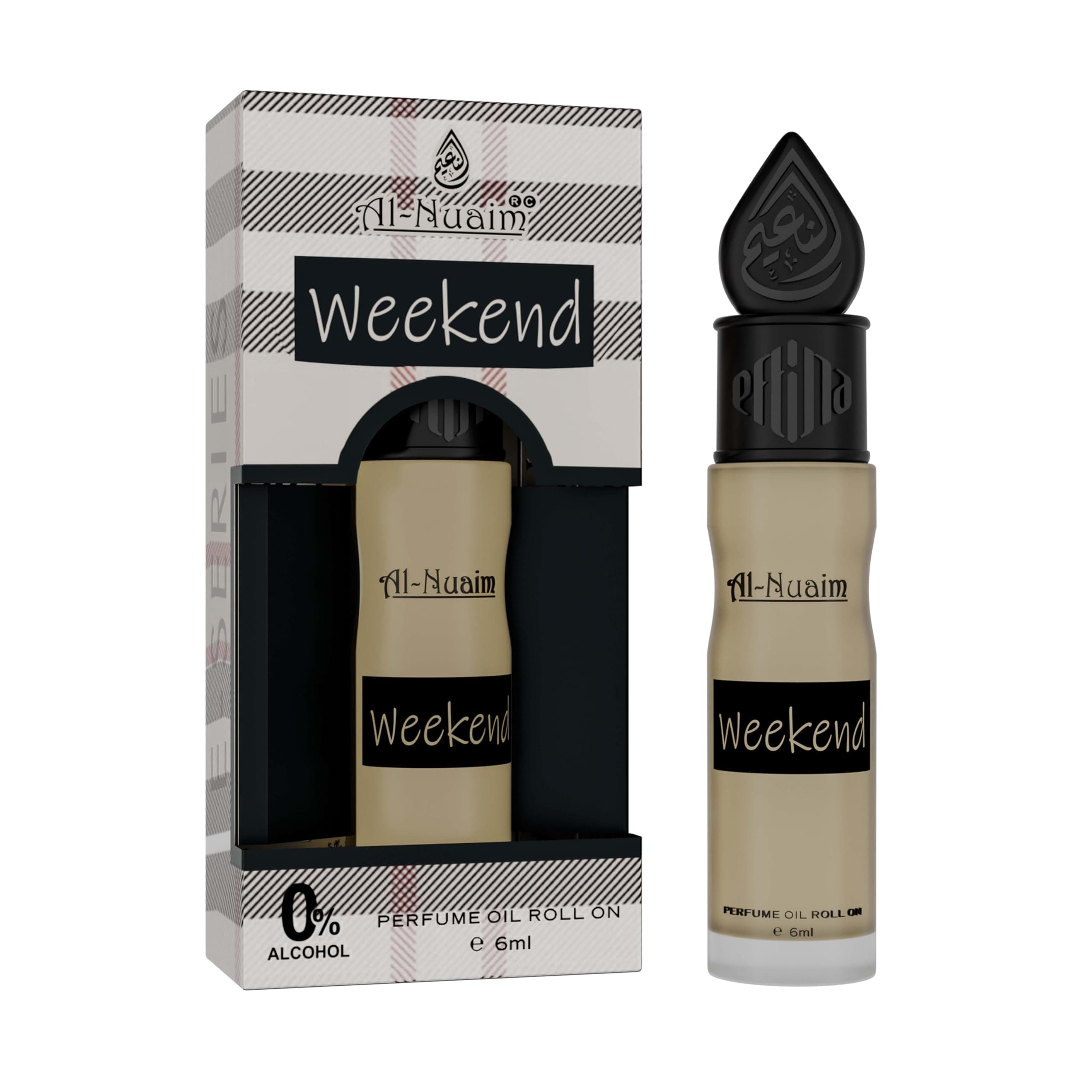 Al-Nuaim® E-Series Attar Roll On - 6ML | Unisex Attar | Exquisite Alcohol-Free Aromatic Fragrance Oil for Lasting Elegance and Charm (Weekend, Pack of 1)