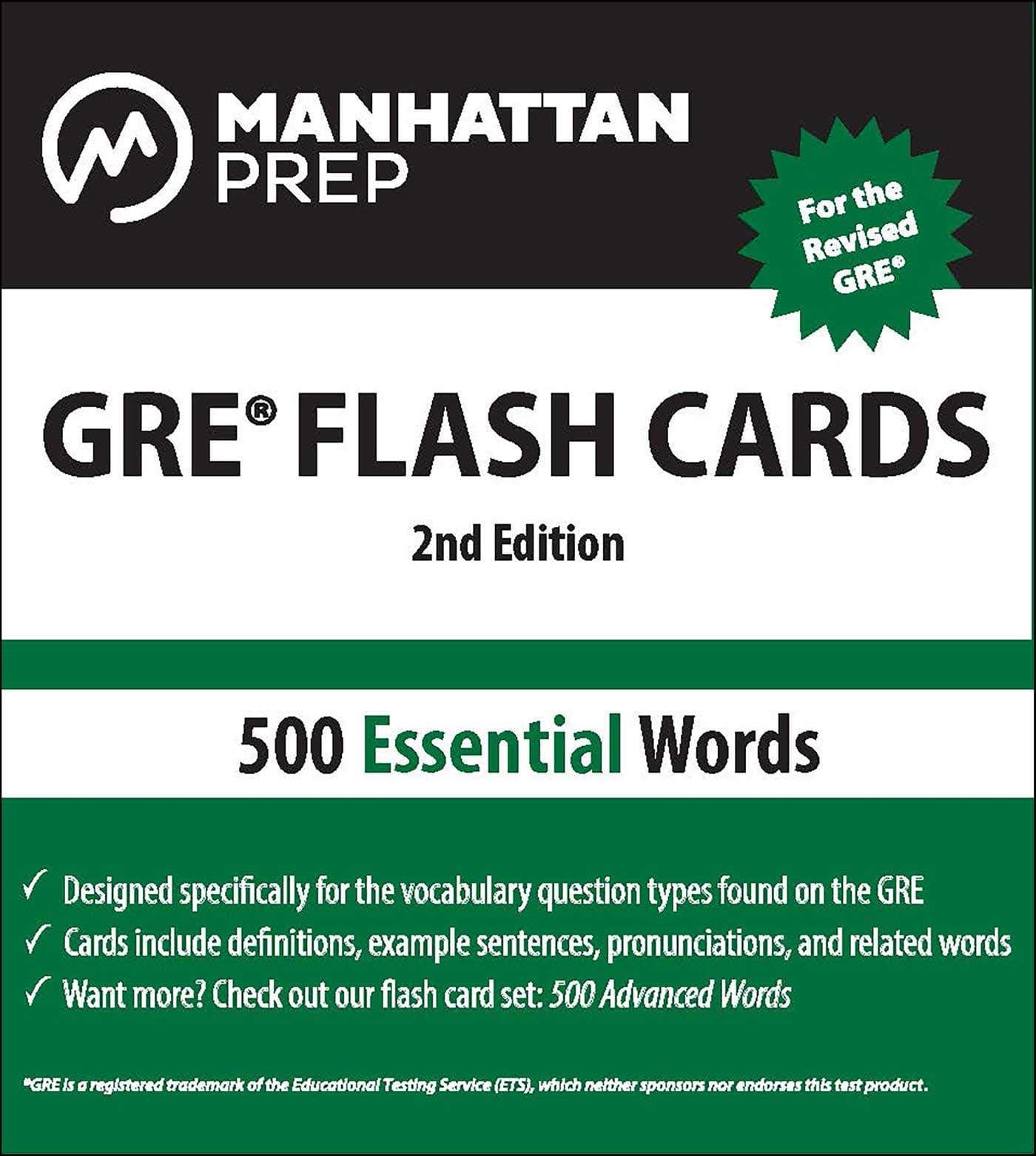500 Essential Words: GRE Vocabulary Flash Cards