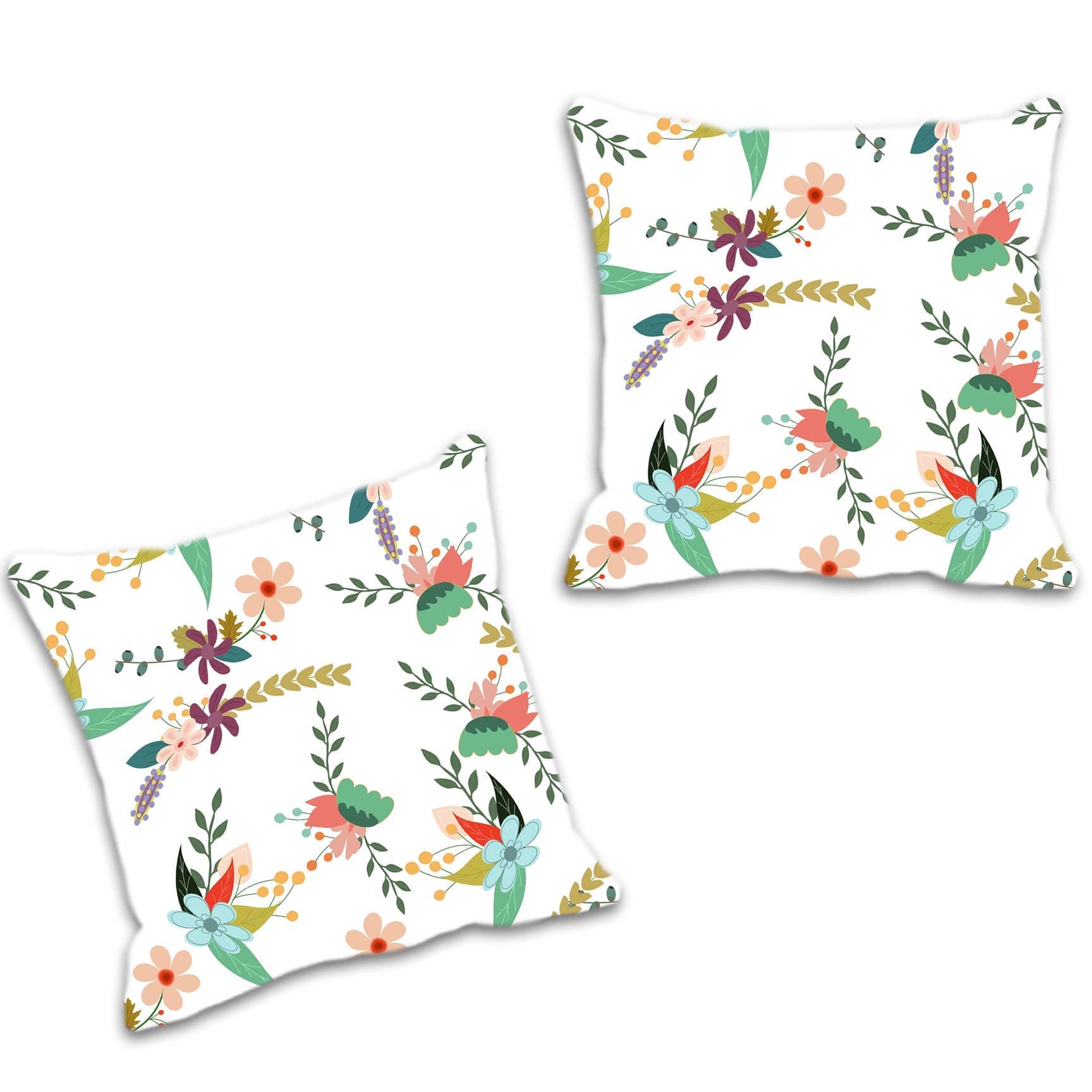 Ggsolution Digital Printed Abstract Polyester Cushion Cover (Multicolour, 12x12 Inch) - 2 Piece