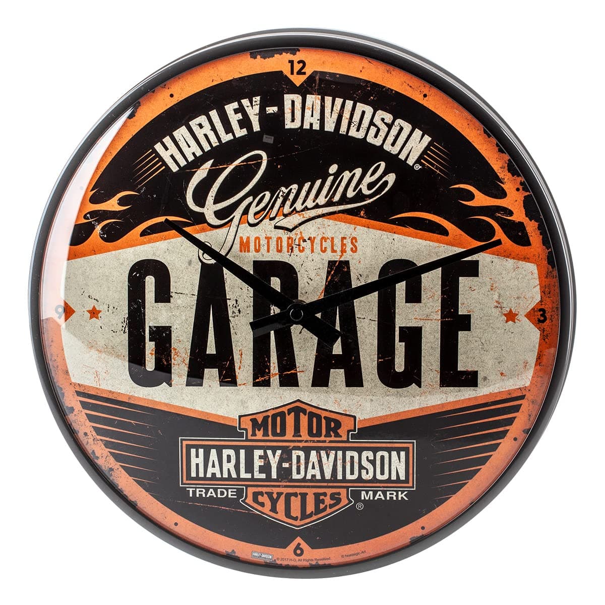 Nostalgic-Art51083 Harley-Davidson - Garage, Wall Clock 31cm