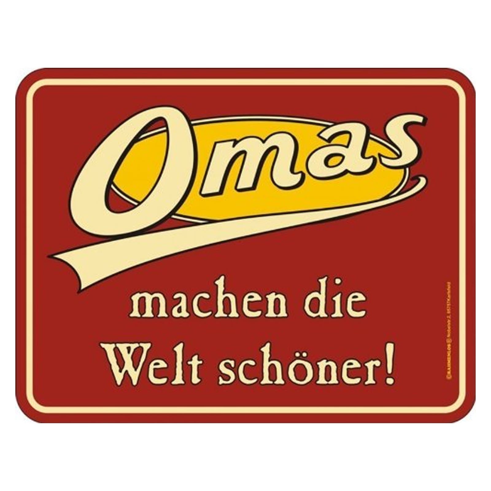 "Omas" / "Grandmothers" Sign German Text