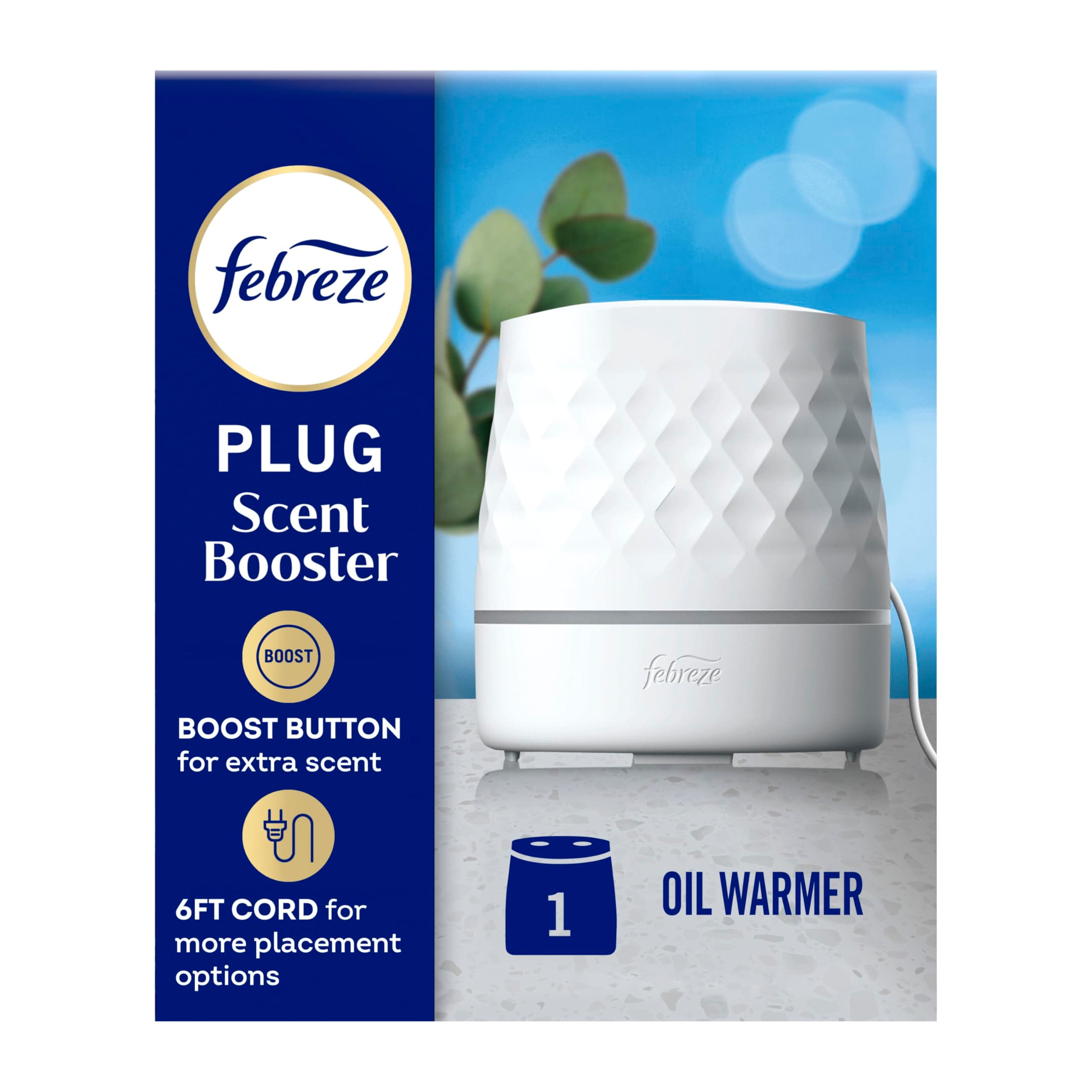 Plug Scent Booster Continuous Scent Device Oil Diffuser, Compatible with Febreze Air Freshener Plug in Refills