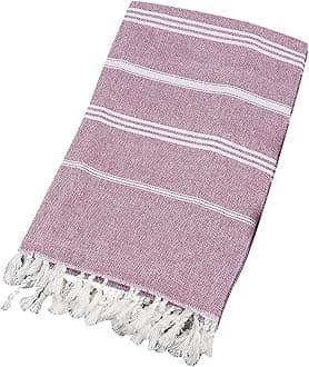 Turkish Beach Towels, 71x39 Inches Oversized Cotton Sand Free Quick Dry Beach Towel for Adults Kids,Lightweight Pool Towel Bathroom Towels,Travel Essentials