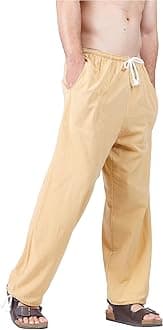 CandyHusky Men's Cotton Joggers - Comfortable Baggy Sweat Pants, Casual Elastic Waist Lounge Pajama Yoga Pants