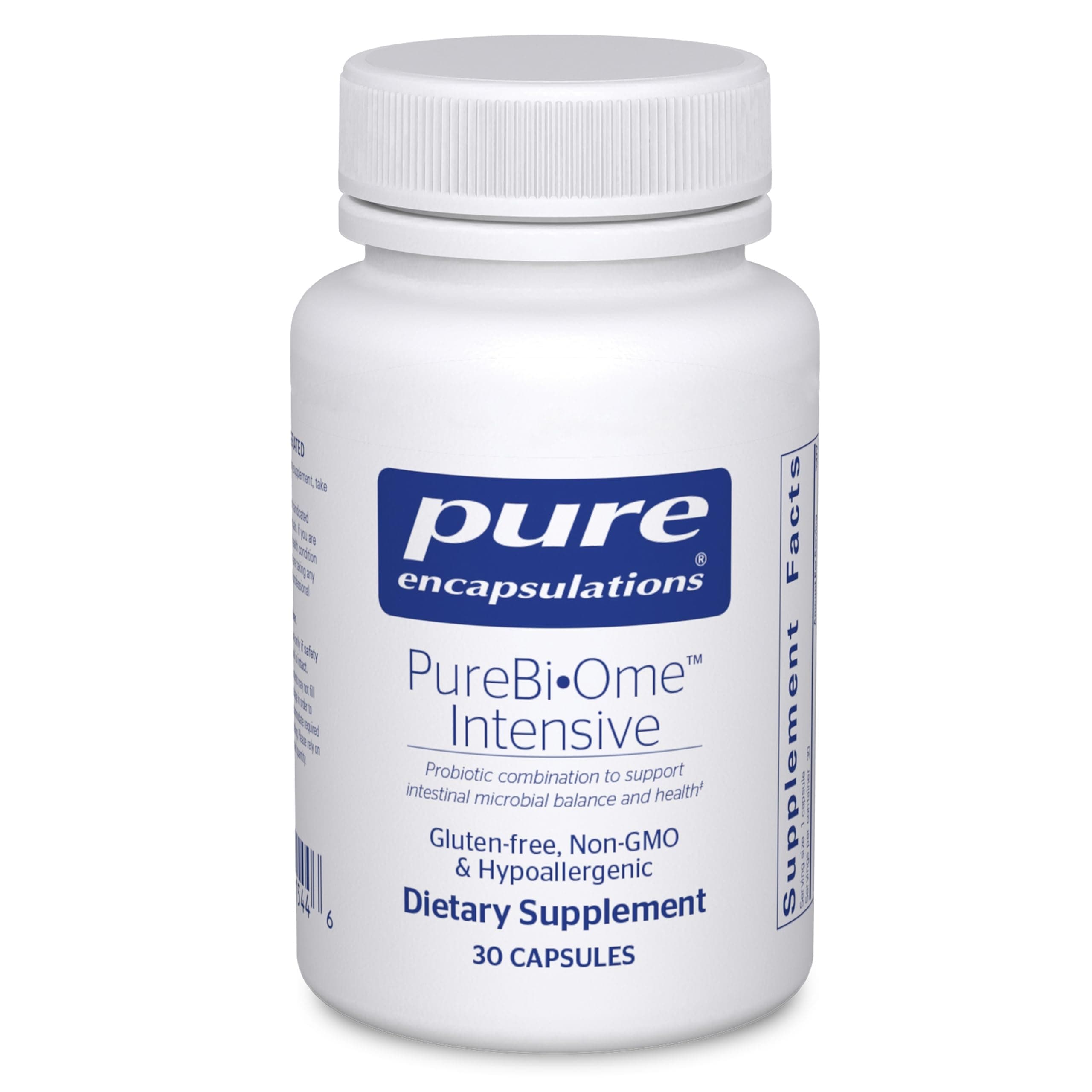 Pure Encapsulations PureBi•Ome Intensive | Hypoallergenic Multi-Strain Probiotic Blend to Support Healthy Intestinal Microflora Balance | 30 Capsules