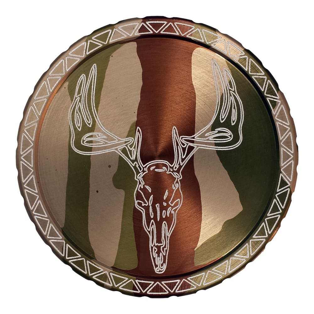 DipLidz Engraved Snuff lid Deer Skull