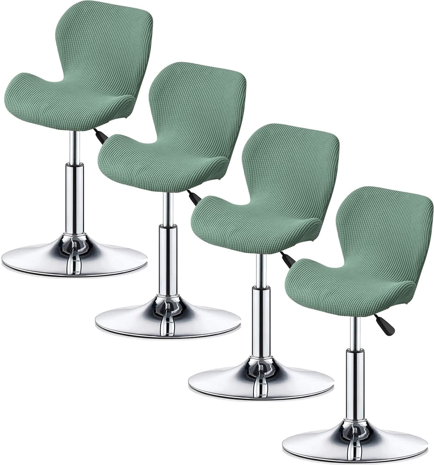 Bar Stool Cover Set of 2/4/6 Shell Back Adjustable Swivel Bar Stools Slipcover,Barstool Protector Covers for Dining Room Kitchen (Color : #10, Size : 4pcs)