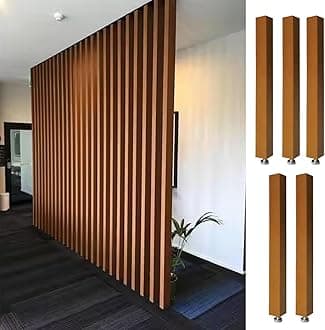 Room Divider Modern DIY Room Divider for Privacy Screen/ Doorway/ Studio Apartment, Square Wall Partition Floor to Ceiling Design, Easy to Install & Remove ( Color : 5pcs Height , Size : 150cm/59.1in/