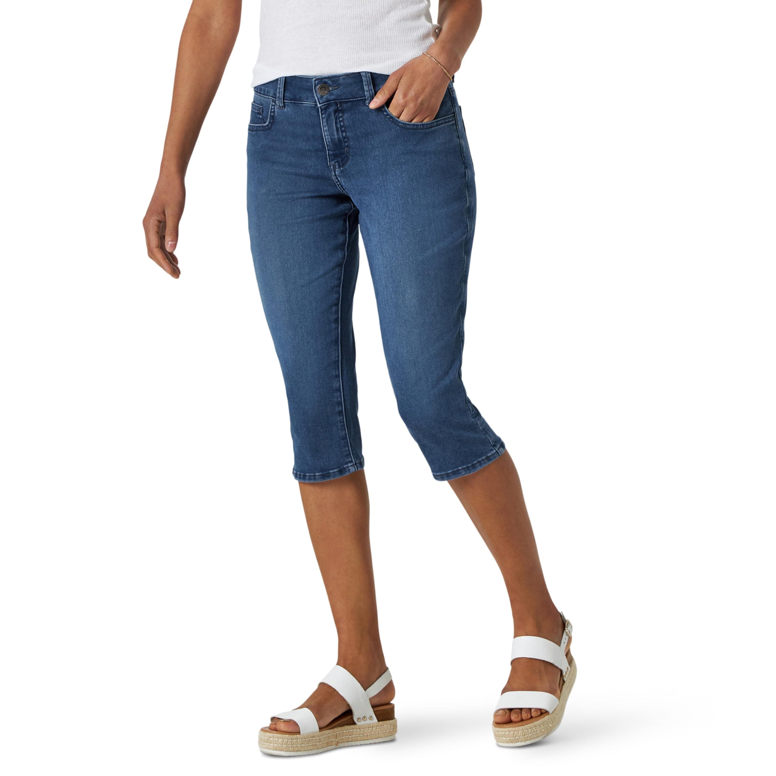 Womens Ultra Soft Denim Capri