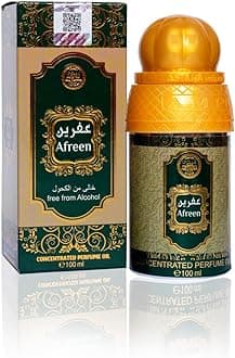 Afreen Luxury Concentrated Perfume Oil 100ML – Elegant Long-Lasting Perfume for Women Romantic Floral & Sweet Scent, Alcohol-Free, Long-Lasting Oriental Fragrance for Men & Women