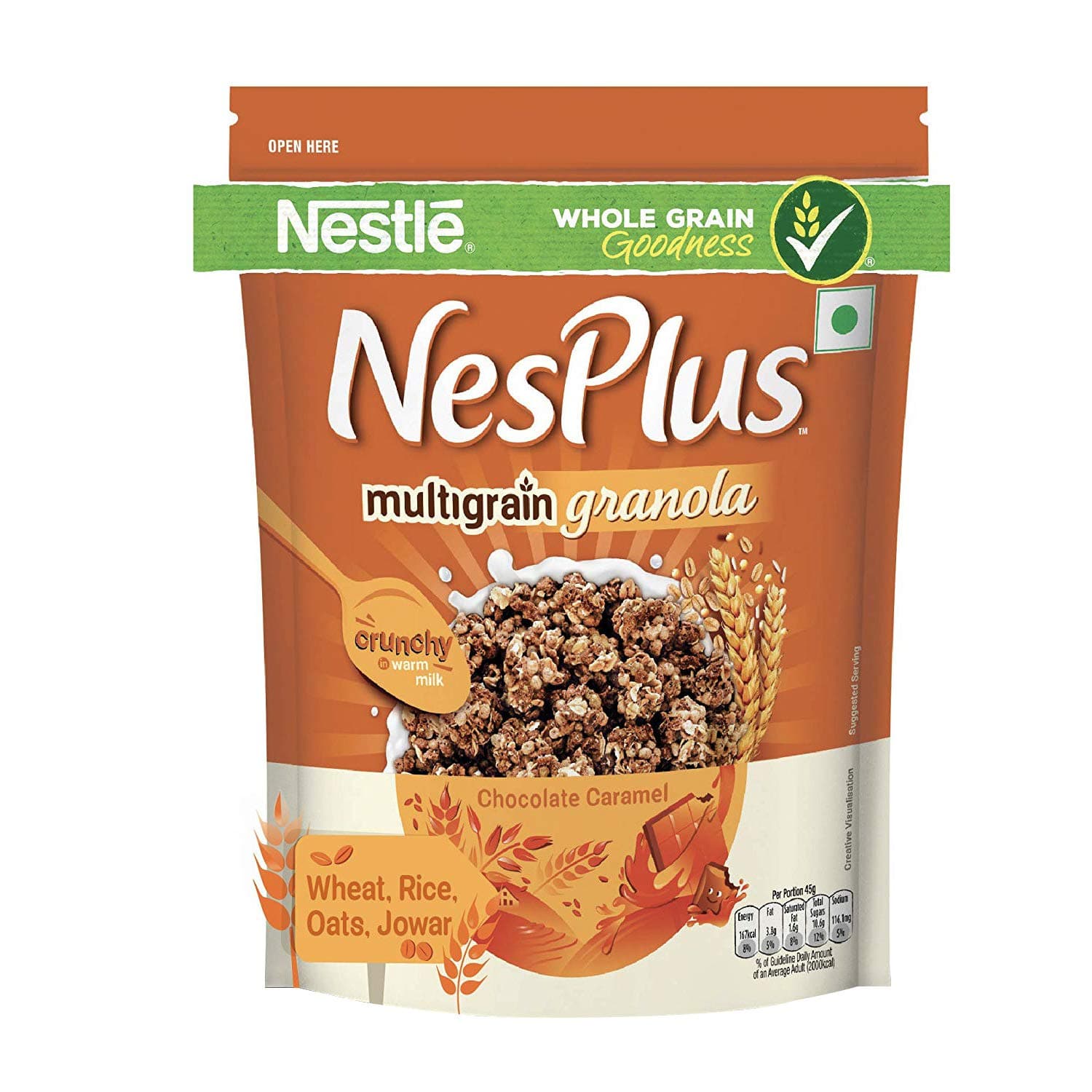 NesPlus Multigrain Granola, Chocolate Caramel, 115g