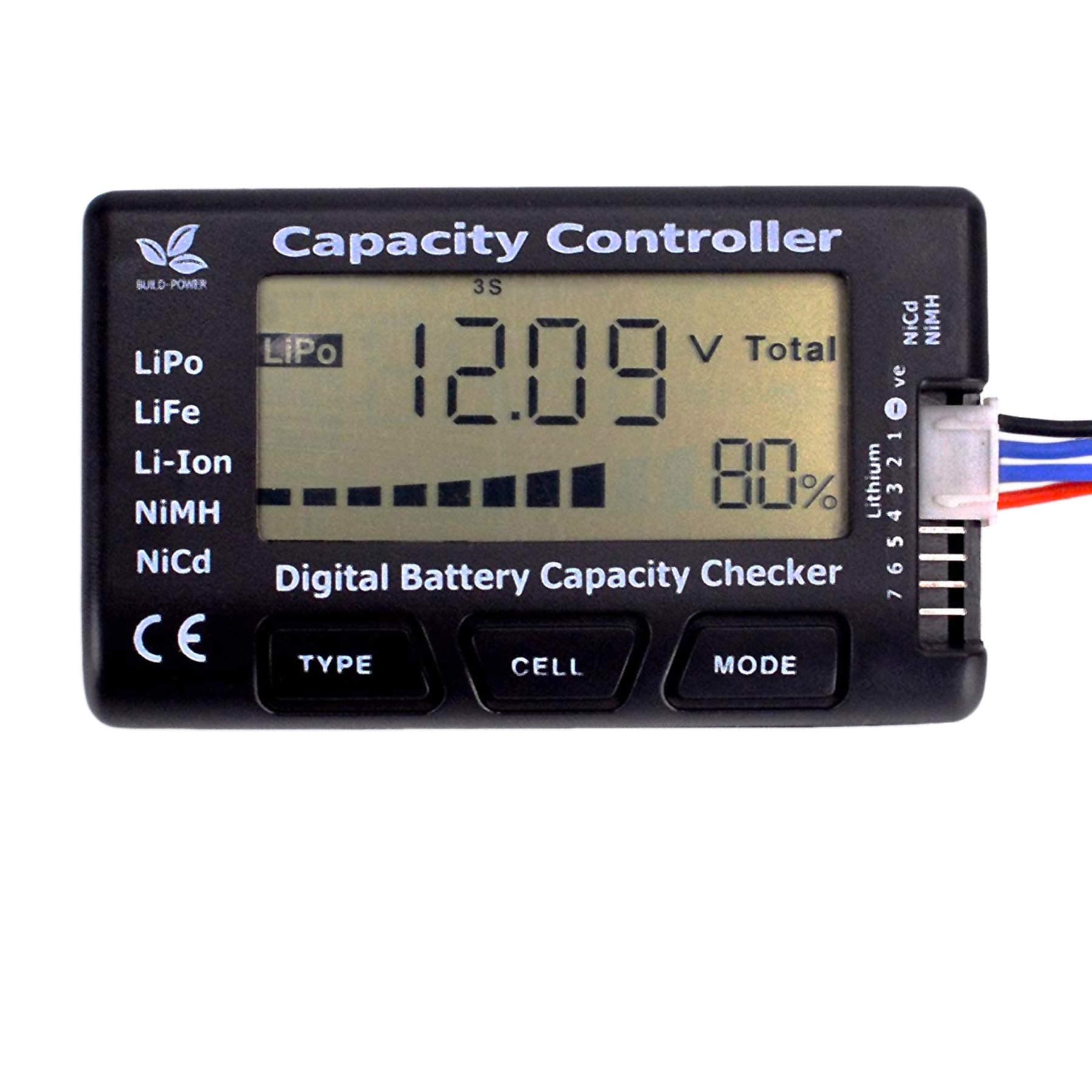 RC CellMeter-7 Digital Battery Capacity Checker Controller Tester for LiPo LiFe Li-ion NiMH Nicd