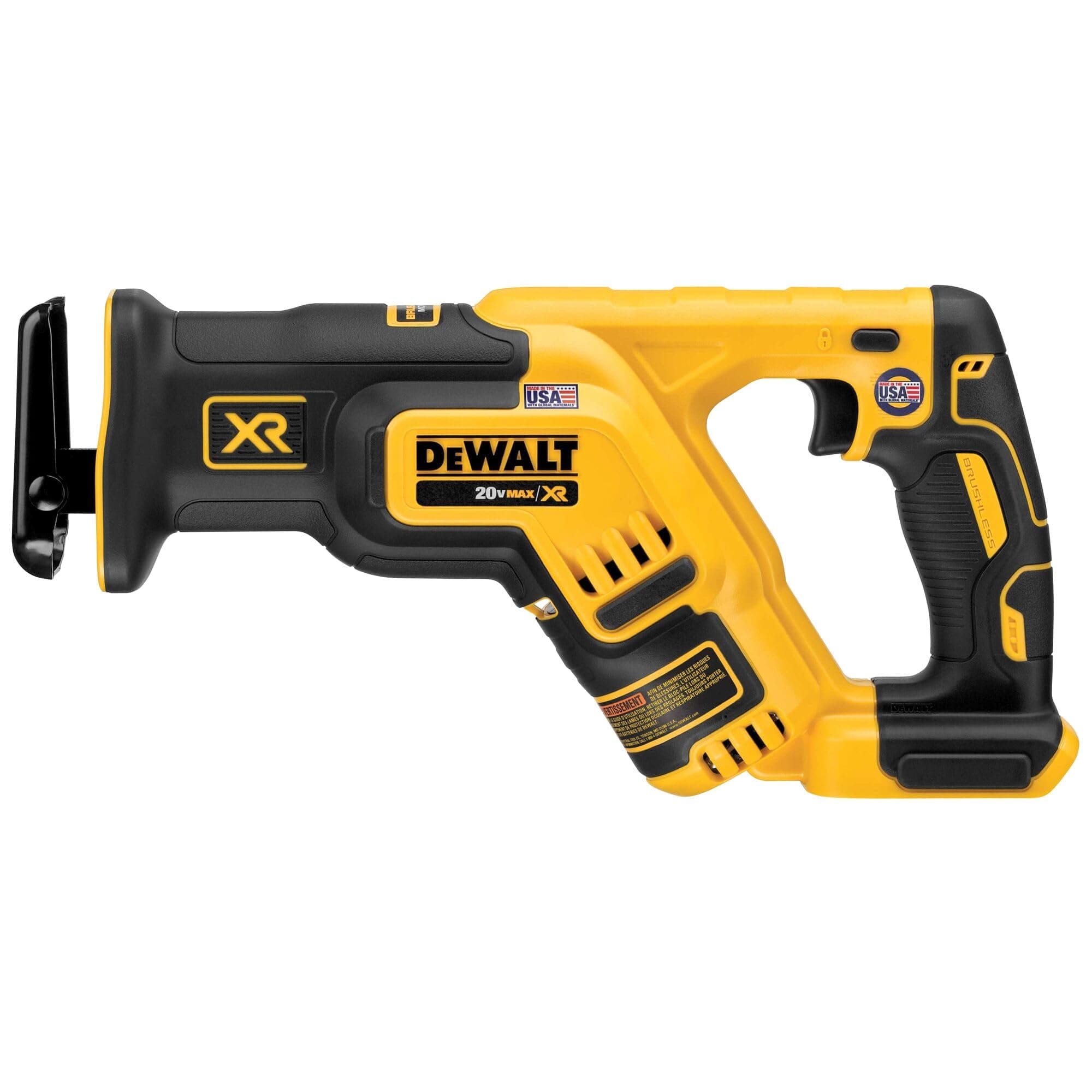 DEWALT 20V MAX XR Reciprocating Saw Cordless, Brushless, Compact,Variable Speed, Pivoting Head, LED Light, Tool Only (DCS367B)